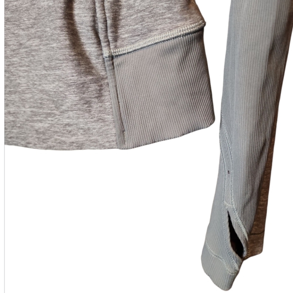 Lululemon Bhakti Double Zipper Yoga Jacket in Heather Slate Gray Women's Size 4 - Picture 3 of 9